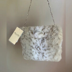 VINTAGE TERRY LEWIS animal print faux fur BAG